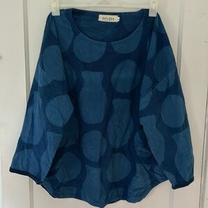 Po-em Poem everyday top in Indigo Moon, size L